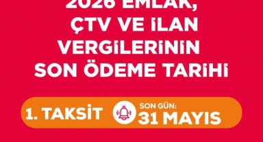 Karaköprü'de Emlak, Çevre Temizlik ve Reklam Vergisi Son Ödeme Tarihi 31 Mayıs