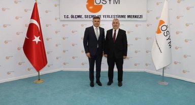 Şanlıurfa İl Milli Eğitim Müdürü ÖSYM Başkanı'nı Ziyaret Etti