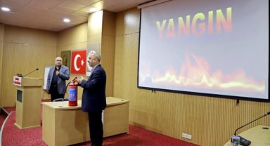 Şanlıurfa'da 112 Acil Sağlık Personeline Yangın ve Triyaj Eğitimi Verildi