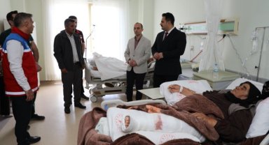 Viranşehir Kaymakamı Ülkü, Fırtınada Yaralanan Vatandaşları Hastanede Ziyaret Etti